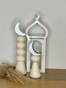 Set of Moon Pillar Candles