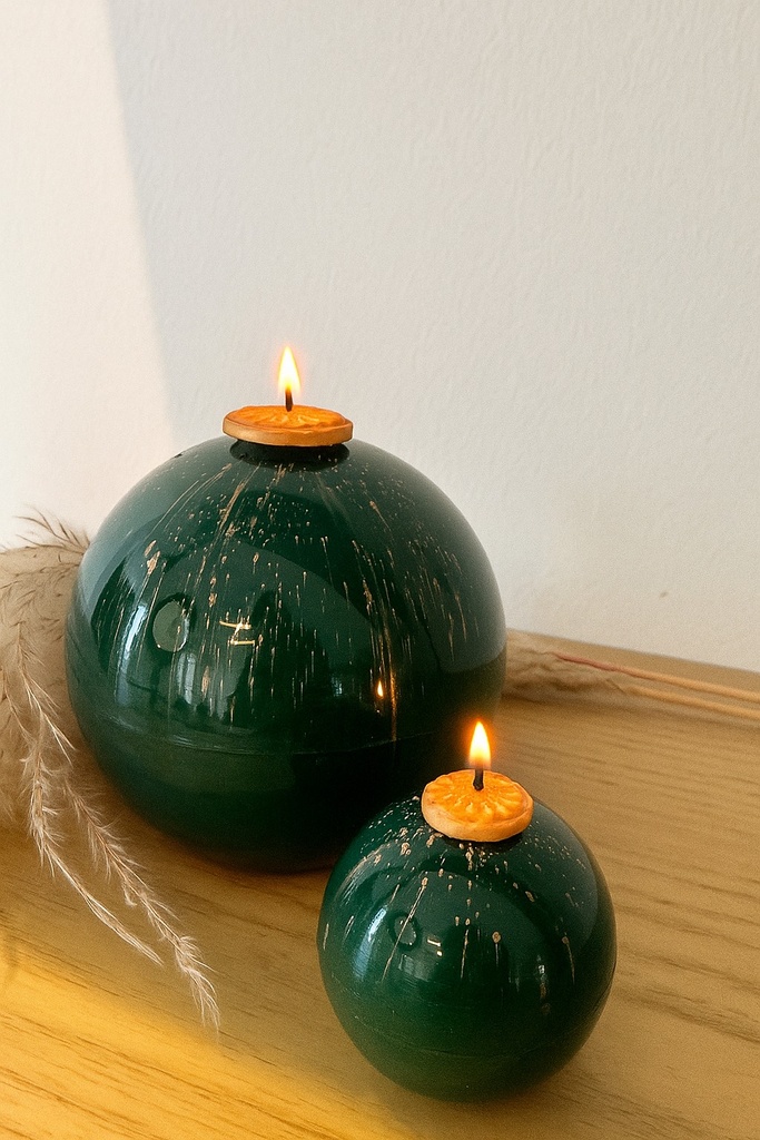 Set of 2 Ornament Candles 
