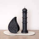 Set of The Drift Candle + Small Pillar Ramadan candle + Plexi Plate