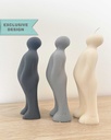 Sculptural body candle